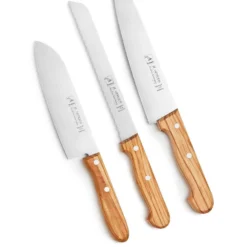 Set 3tlg. Haushaltmesser Olivenholz