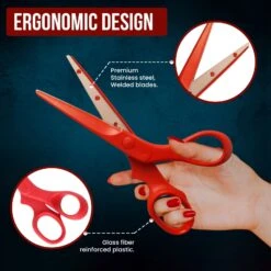 Allzweckschere / Küchenschere, Gesamtlänge 17cm -Messer Set Pro red 4