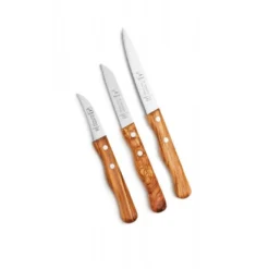 Set 3tlg. Küchenmesser Olivenholz